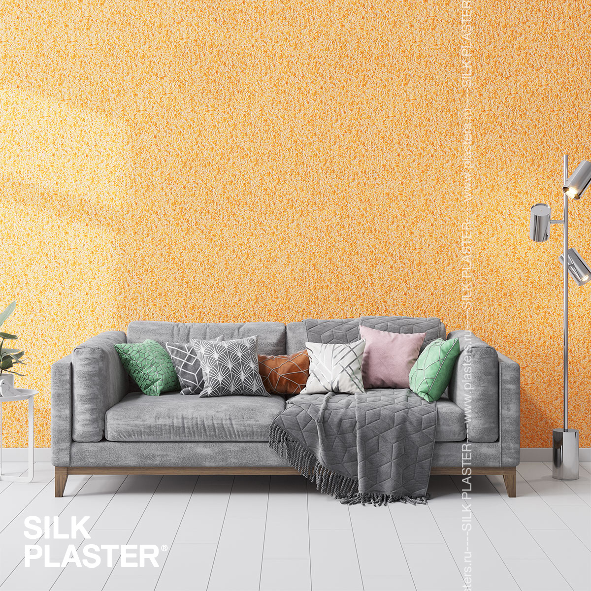 Жидкие обои Silk Plaster South, цвет 944, желтый